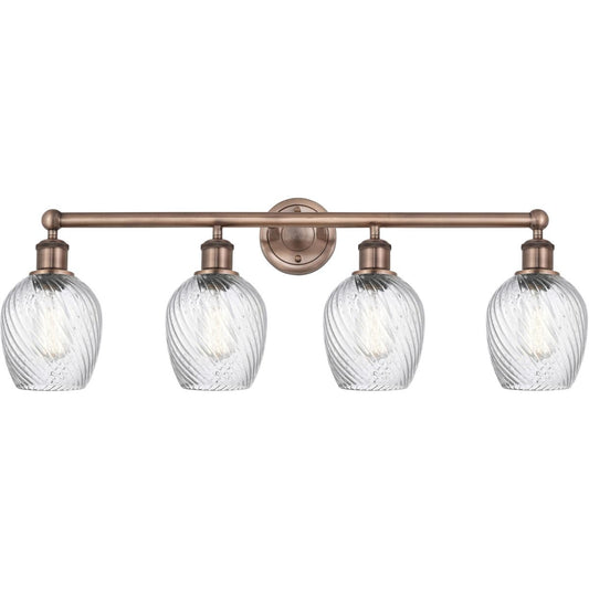 Innovations Lighting  616-4W-AC-G292 Salina Bathroom Vanity Light Antique Copper