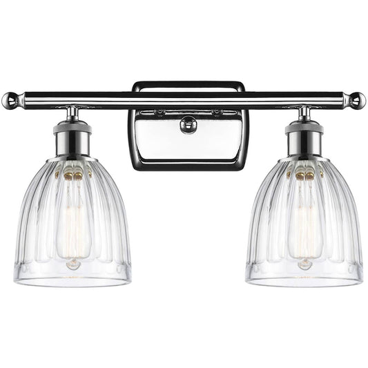 Innovations Lighting  516-2W-PC-G442-LED Ballston Brookfield Bathroom Vanity Light Polished Chrome