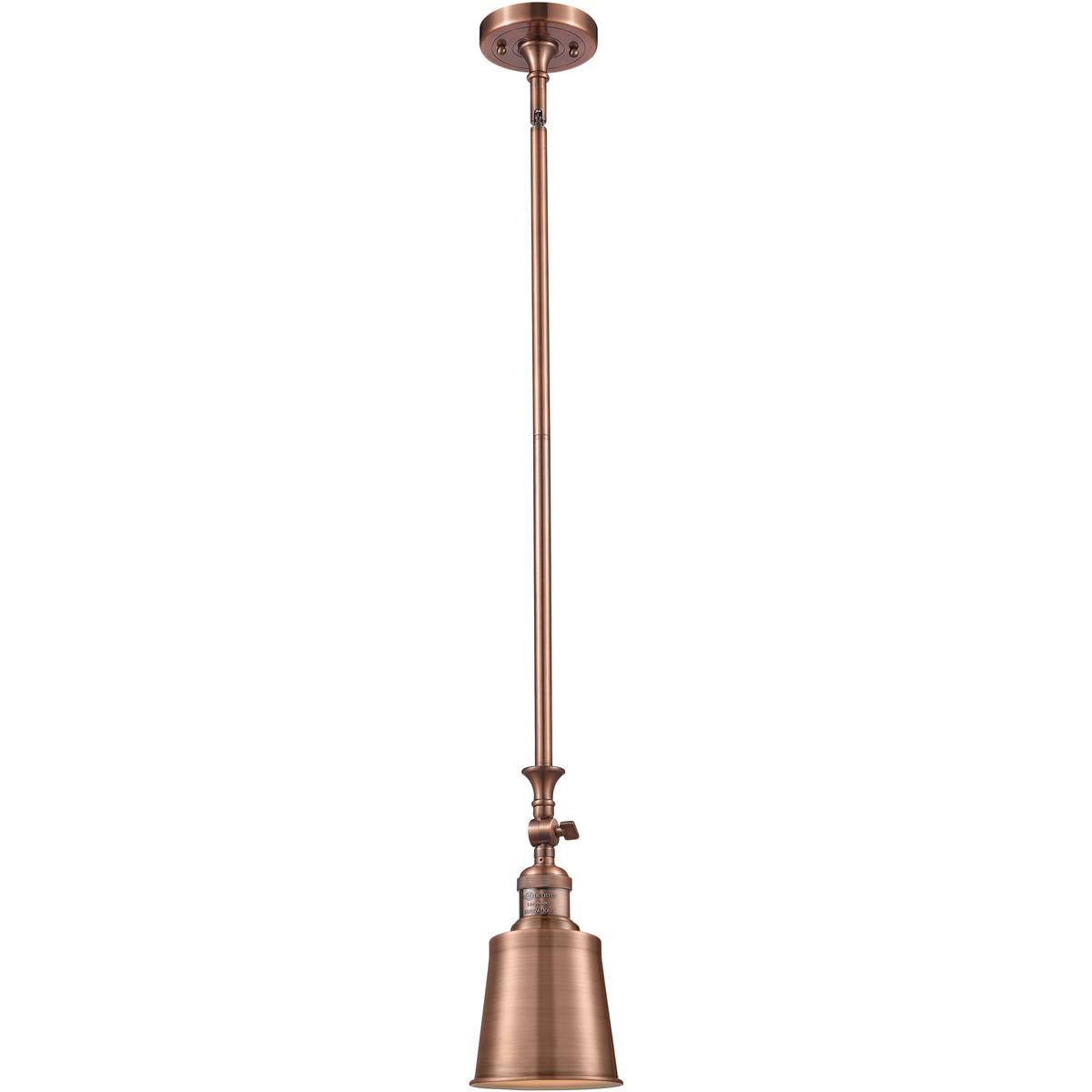 Innovations Lighting  206-AC-M9-AC Franklin Restoration Addison Mini Pendant Antique Copper