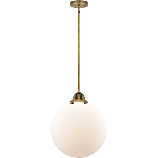Innovations Lighting  288-1S-BB-G201-12 Nouveau 2 Beacon Mini Pendant Brushed Brass