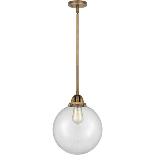 Innovations Lighting  288-1S-BB-G202-10 Nouveau 2 Beacon Mini Pendant Brushed Brass