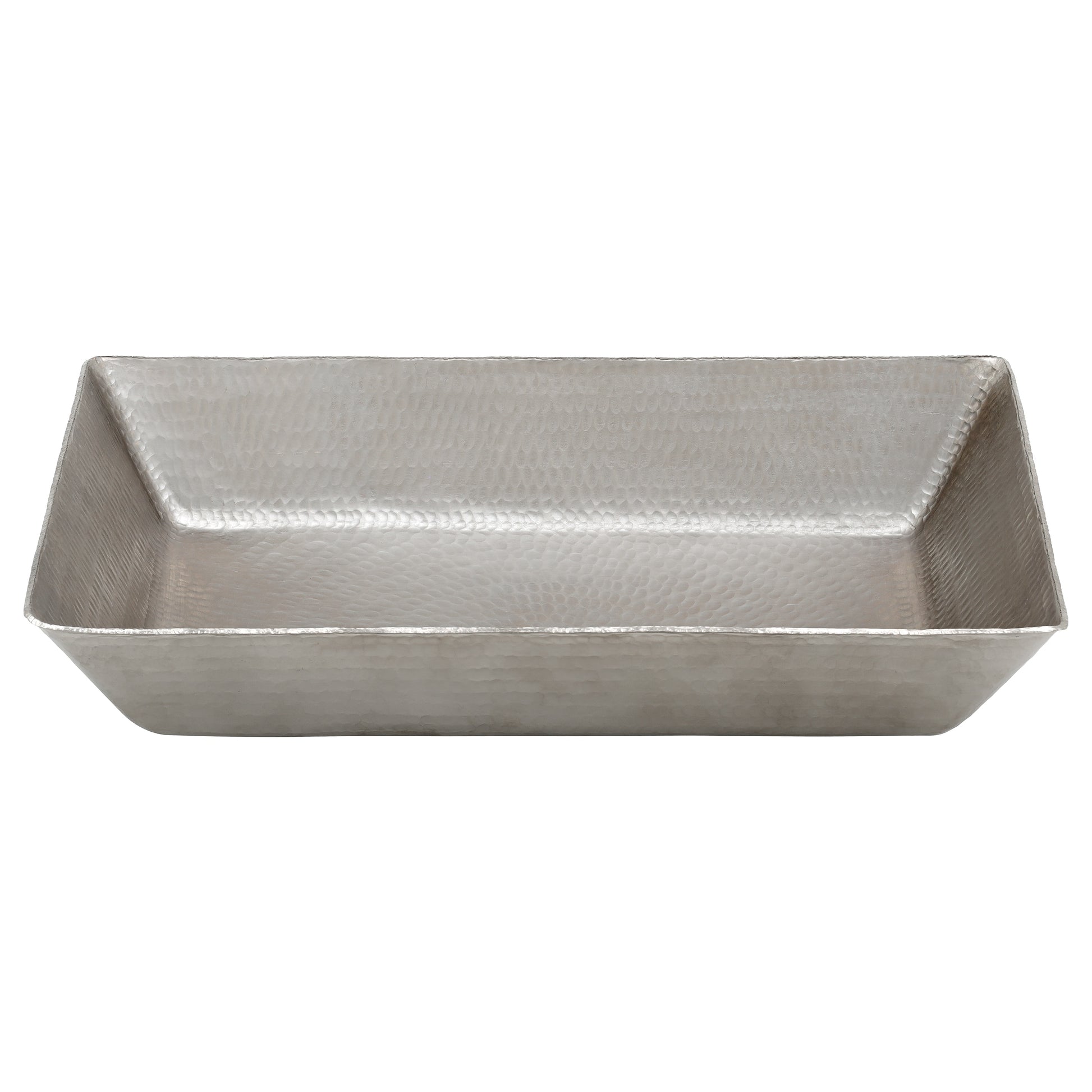 PREMIER COPPER PRODUCTS Copper 20-in Vessel Rectangular Modern Nickel Bathroom Sink