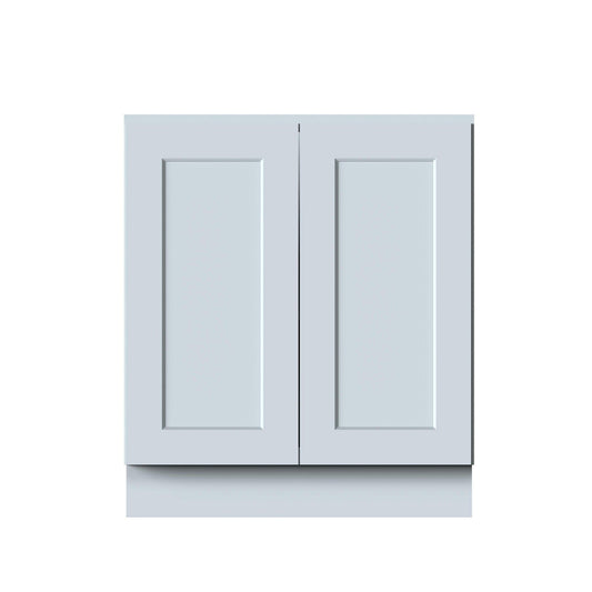Boyel Living 30in.W x24in.D x34.5in.H DOVE GREY FULL HEIGHT DOOR BASE CABINET Fully assembled Cabinet With Two HDF Doors