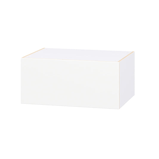 Hugo&Borg Lasalle 33-in W x 15-in H x 24.5-in D Bright White Slab Wall Fully Assembled Cabinet Flat Panel Slab