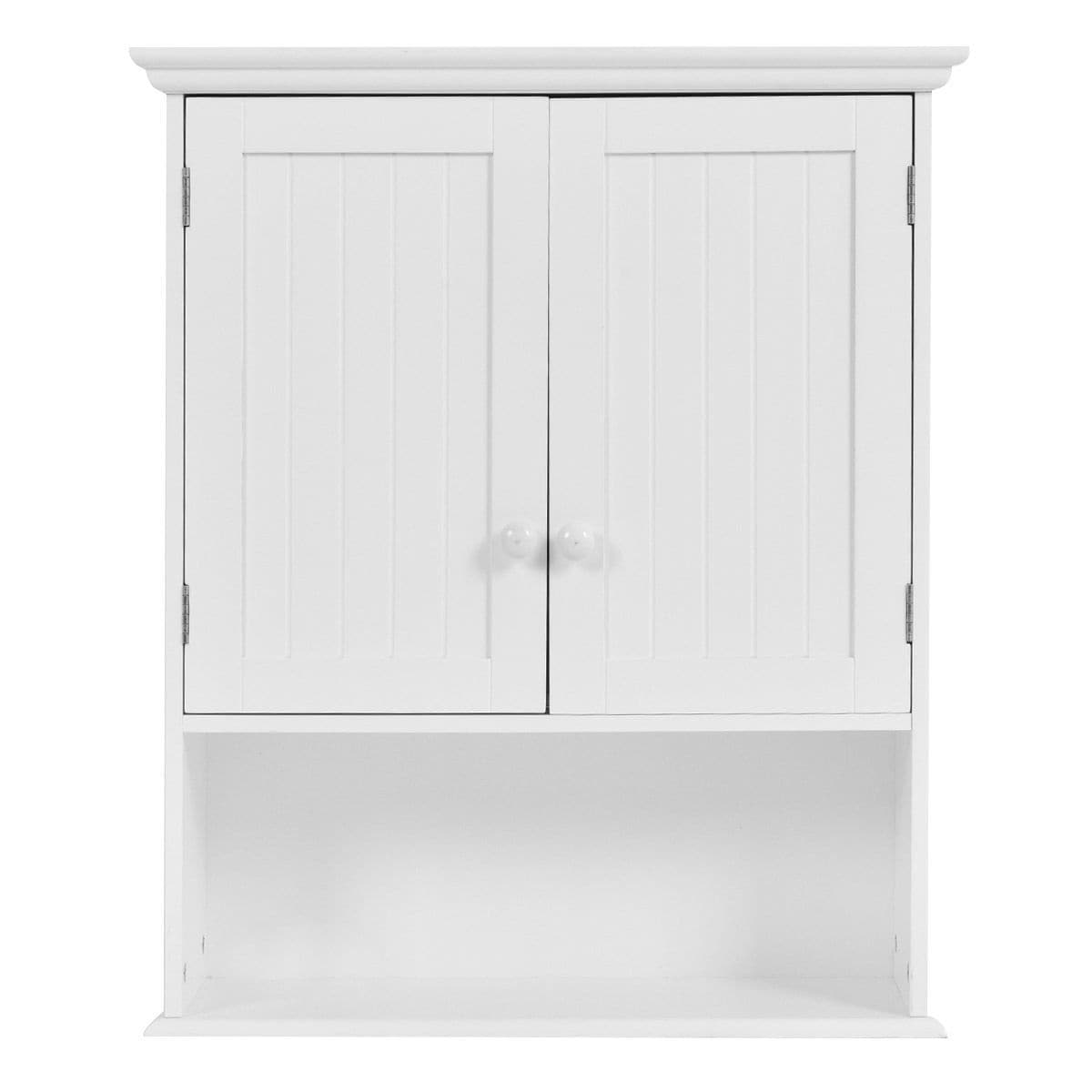 Slickblue Wall Mounted Storage Cabinet - 8 x 24 x 20 With White Finish For  Bathroom  or Living room