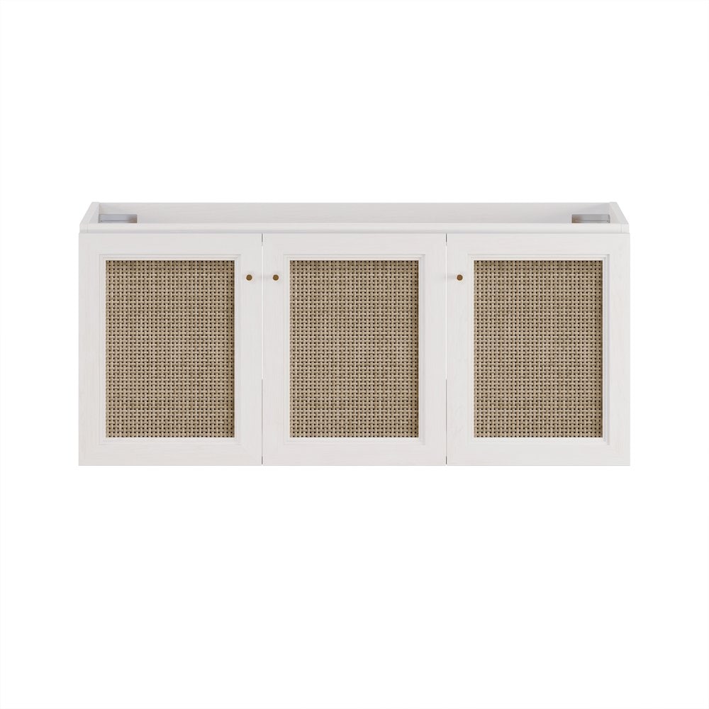 Swiss Madison Classe 48 WallMounted Bathroom Vanity in White Oak without Sink Top