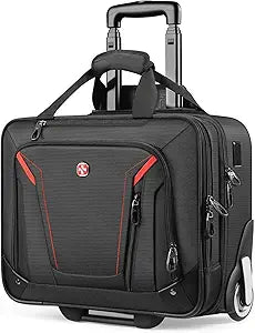 star cloud Rigid Frame Rolling Laptop Bag 18' 14' 8', Water-Resistant Rolling Briefcase with Wheels, Business Travel Computer Bag, Underseat Carry on Luggage for Men & Women
