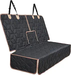 Dog Car Seat Cover for Back Seat, Heavy-Duty Non-Slip Waterproof Car Bench Protector for Pets,Compatible with Middle Armrests Dog Seat Cover Universal for Cars Trucks and SUVs