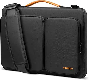 tomtoc 360 Protective Laptop Shoulder Bag for 15.6-16.2 Inch Laptop, Fit Acer Aspire 3/5/7, HP Pavilion 15.6, Dell Inspiron/XPS, ASUS ROG/TUF, Lenovo ThinkPad, Water-Resistant Accessory Case