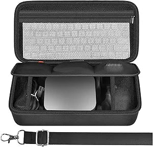 Case Compatible with Apple 2024 Mac mini M4/ M4 Pro Chip Desktop Computer, Hard Electronics Organizer Fits for Keyboard, Magic Mouse, Charger and Accessories (Box Only)-Black