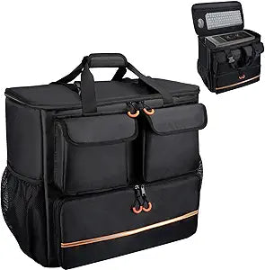 Computer Desktop Mid Tower Large Carrying Case, PC Travel Case for Computer's Box for Moving, Portable Gaming Backpack for Keyboard, Mouse and Accessories,Compatible with ATX/M-ATX mainframe chassis