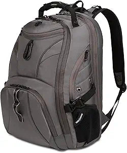SwissGear 1900 ScanSmart 17 Laptop Backpack Stingray Ballistic Reflective Tech Backpack with ScanSmart Compartment Multiple Organizer Pockets & RFID Scan Blocking Technology