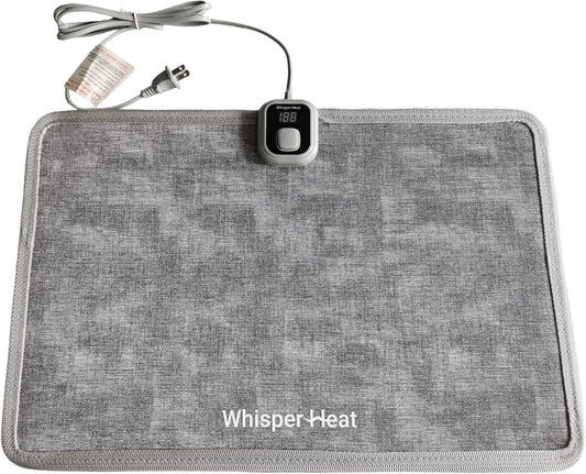 WhisperHeat Heated Floor Mat Electric Tap-to-Activate Foot & Floor Warmer- Silent, Energy-Efficient Underfoot Heating Mat